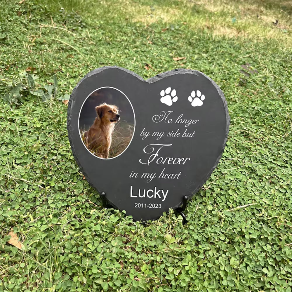 Custom Pet Memorial Garden Stone Slate with Name