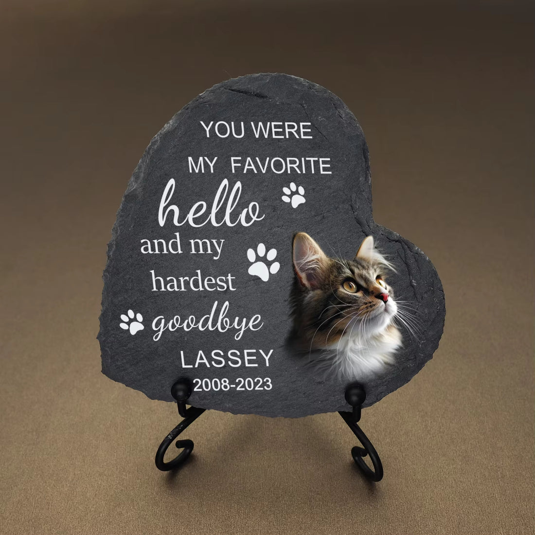 Personalized Pet Memorial Stones, Memorial Garden Stone Engraved with Photo