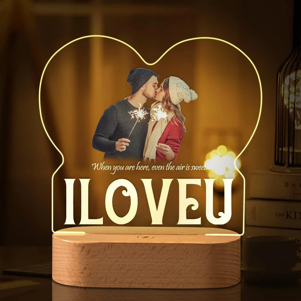 Custom Birthdays Wedding Anniversaries Gifts Led 3D Lamp Light