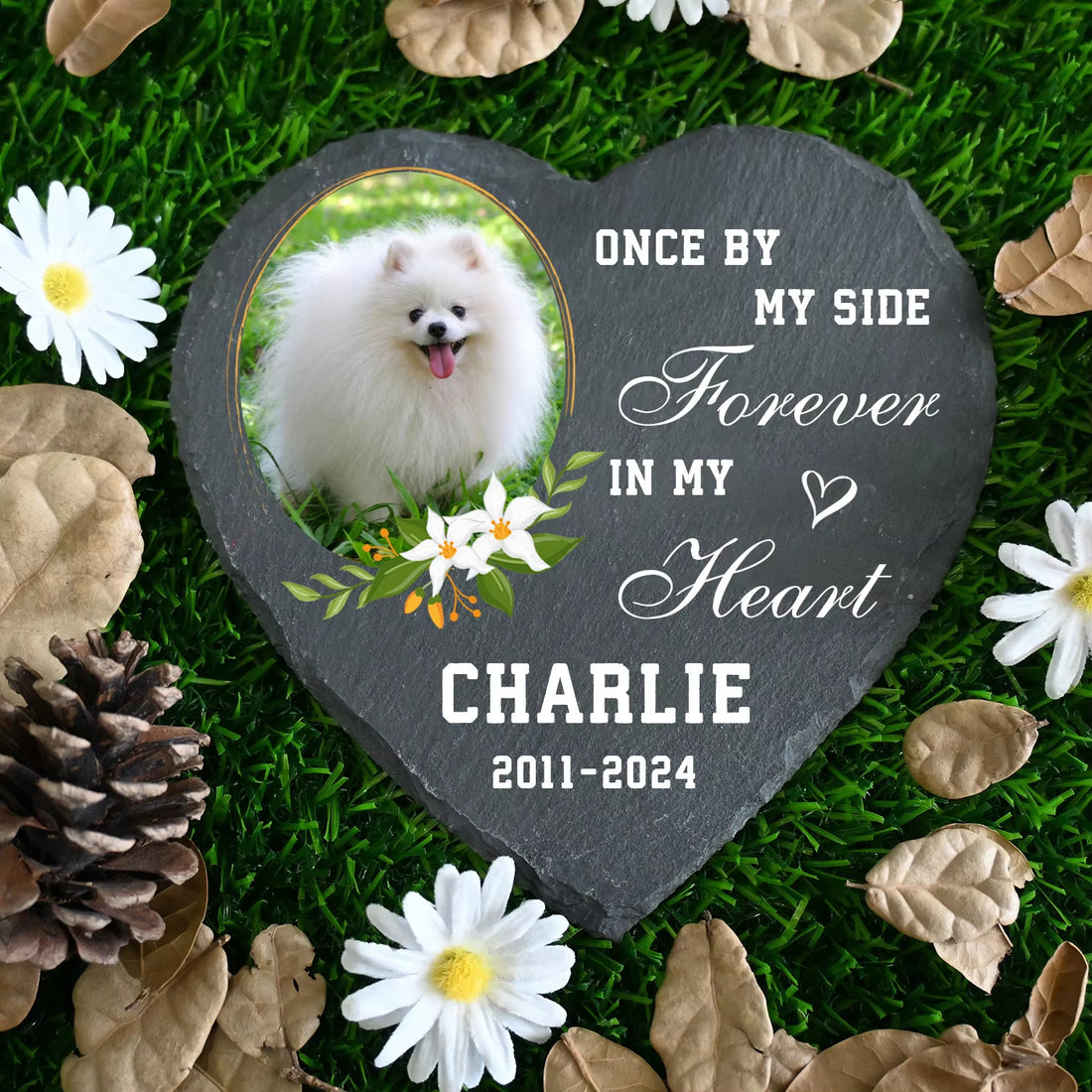 Personalized Pet Memorial Stone with Photo Printing