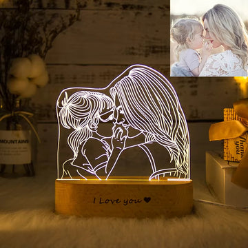 Personalized Acrylic Lamp Customized Photo Text Night Light