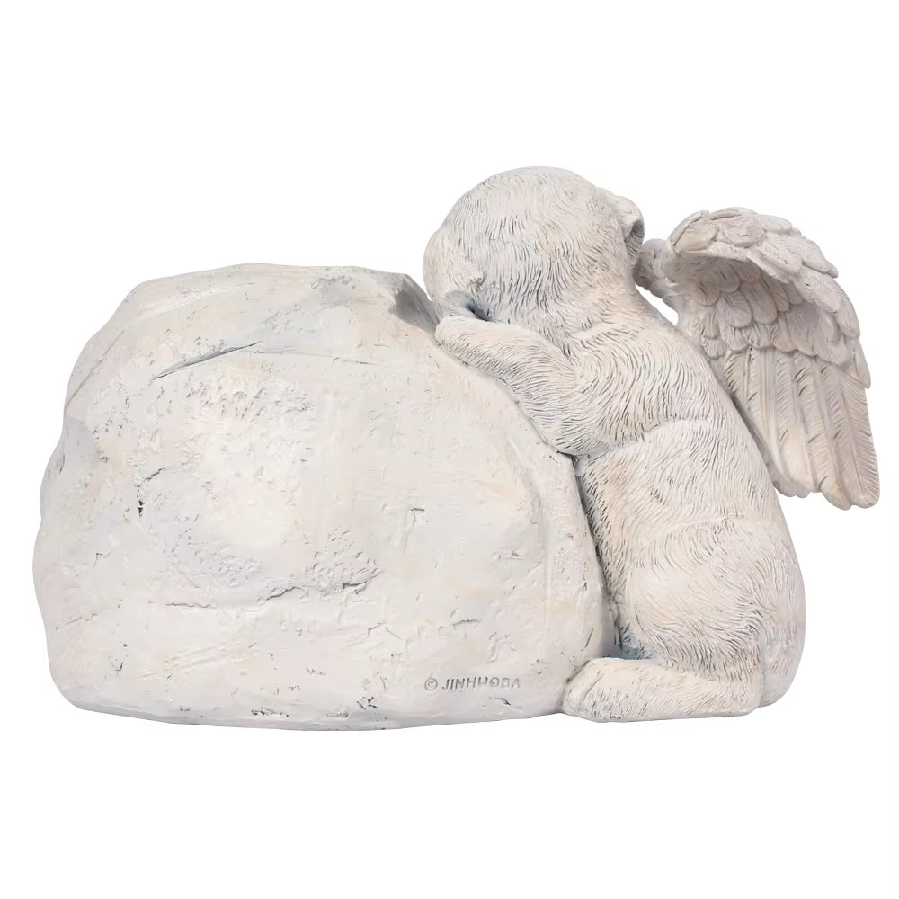 Personalized Dog Angel Memorial Garden Statue