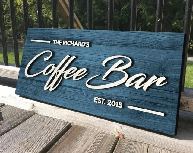 Personalized Wall Sign Wooden Home Wall Decor Custom Wood Sign