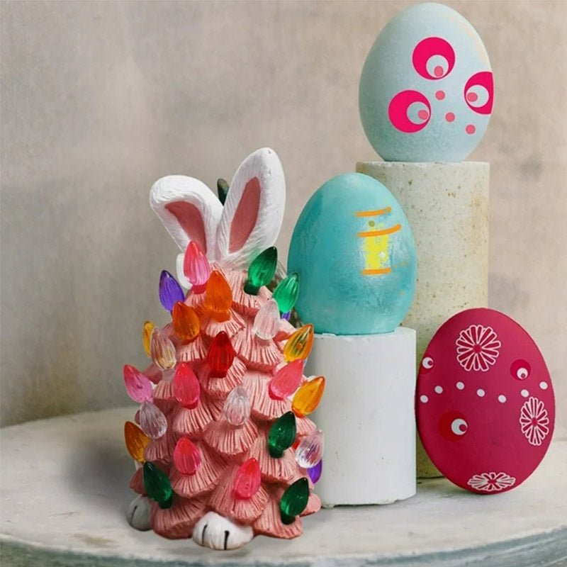 Easter Bunny Night Light 2025 Spring Easter Rabbit Tree Night Light